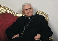 Cardinal Joseph Ratzinger: Apparently validates the Jewish wait for the Messiah.  Getty