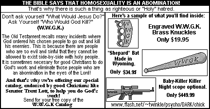 [Who Would God Kill? graphic]